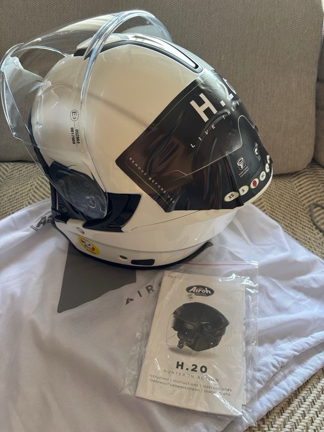 Casco Moto Airoh H.20 bianco