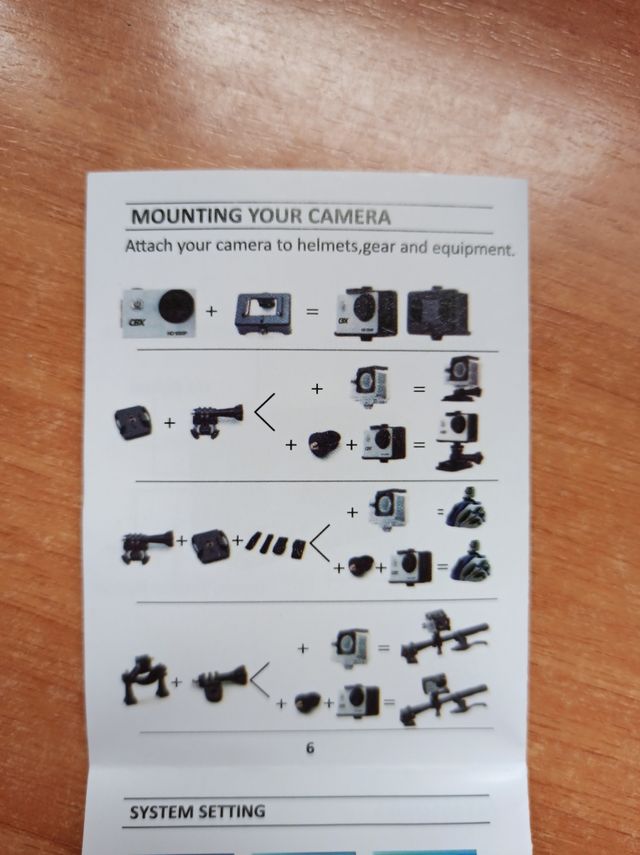 Cámara deportiva CBX Full HD 1080p