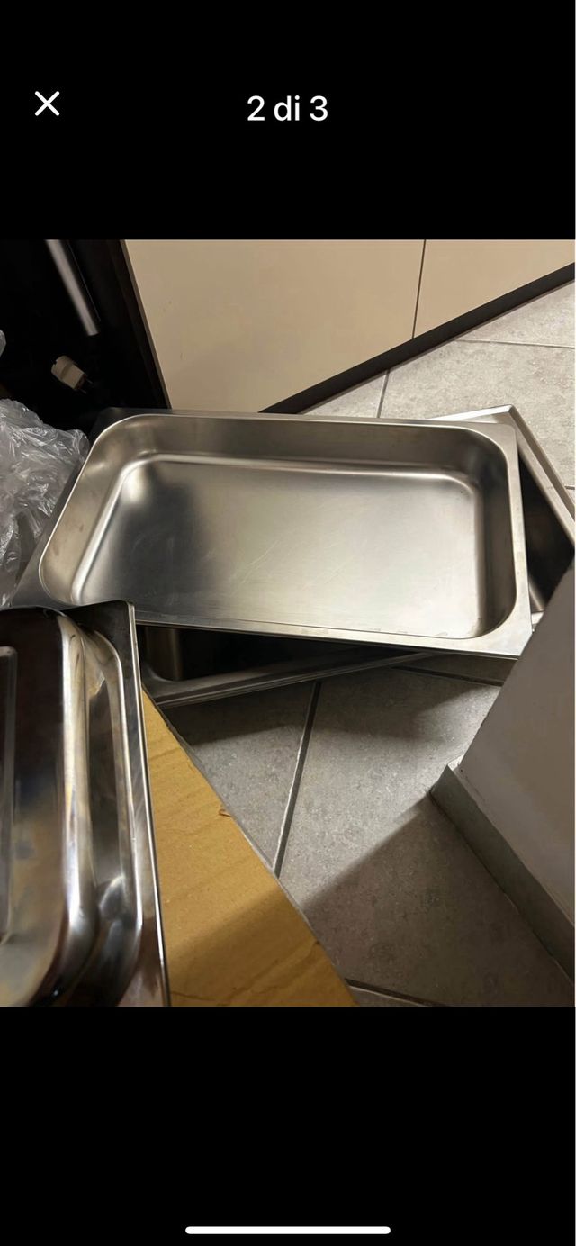 Scaldavivande inox, 2 vasche