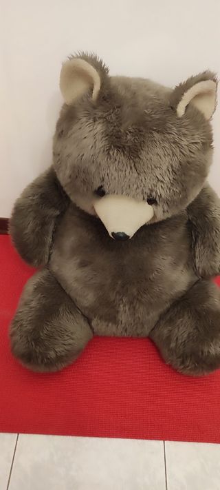 Peluche orso grigio grande