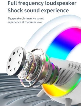 Lampada-caricatore wireless 3 in 1 - NERO