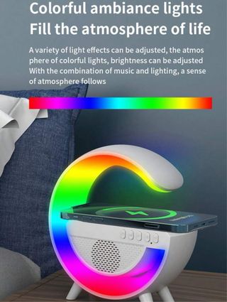 Lampada-caricatore wireless 3 in 1 - NERO