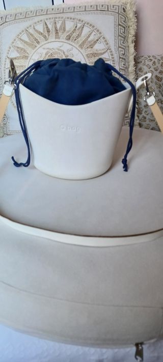 O bag bianca - borsa a secchiello
