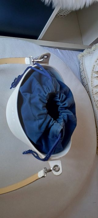 O bag bianca - borsa a secchiello