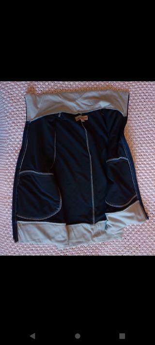 Gilet sportivo celeste
