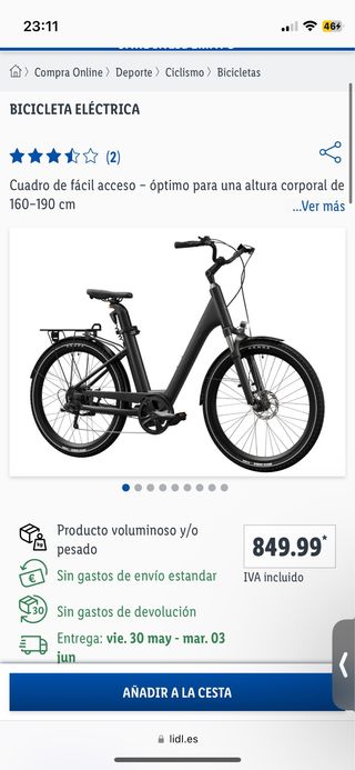 Bicicleta Eléctrica Lidl Nueva de segunda mano por 650 EUR en
