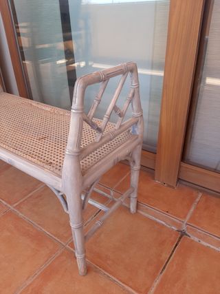 Urgente !!!  Banqueta (chippendale) falso bambú