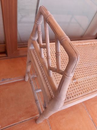 Urgente !!!  Banqueta (chippendale) falso bambú