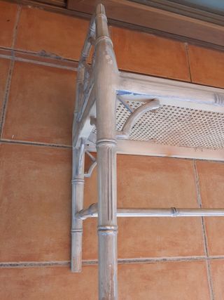 Urgente !!!  Banqueta (chippendale) falso bambú