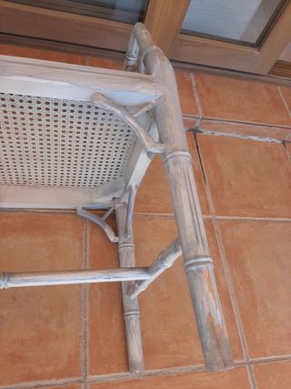 Urgente !!!  Banqueta (chippendale) falso bambú