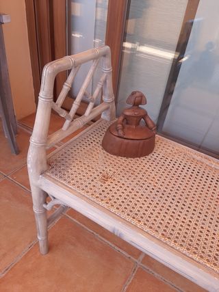 Urgente !!!  Banqueta (chippendale) falso bambú