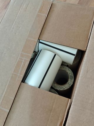 100000 Etichette adesive trasparenti 120x43mm