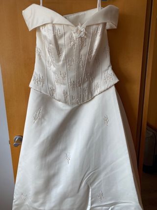 Vestido novia St. Patrick blanco roto