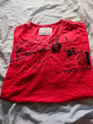 Polo Desigual roja XL