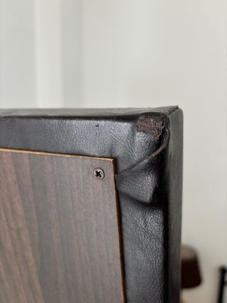 Espejo tocador madera oscura