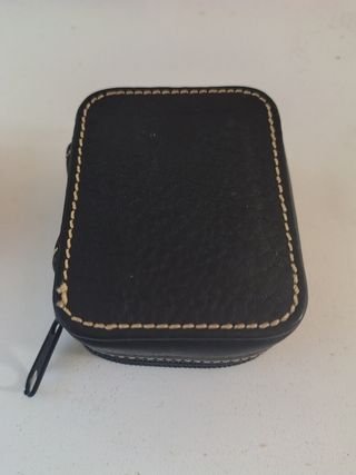 Estuche Lentillas Piel artesana.Lujo.