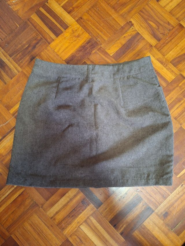 Mini Falda Pana Marrón