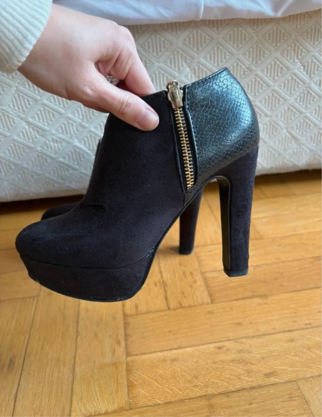 Botines MaryPaz negros tacón alto