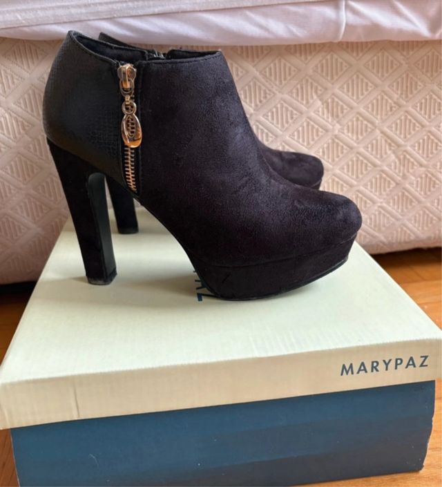 Botines MaryPaz negros tacón alto