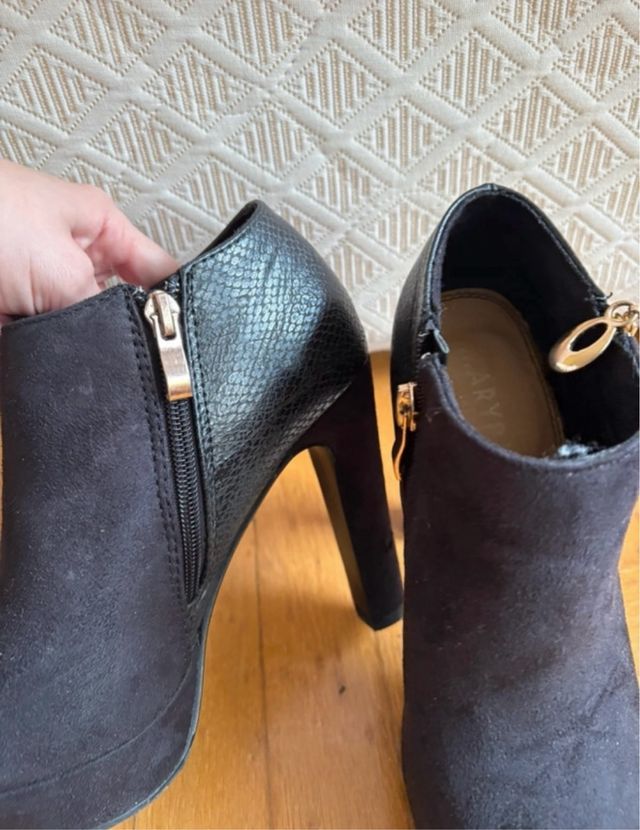 Botines MaryPaz negros tacón alto