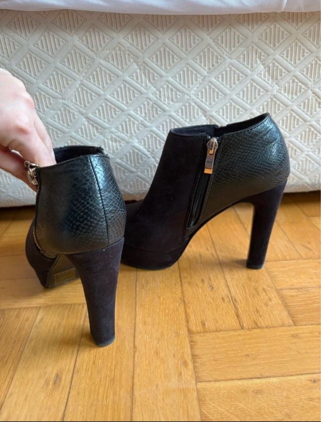 Botines MaryPaz negros tacón alto