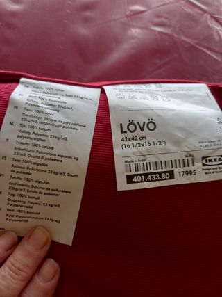 Cojines granate jardín - 2 uds.