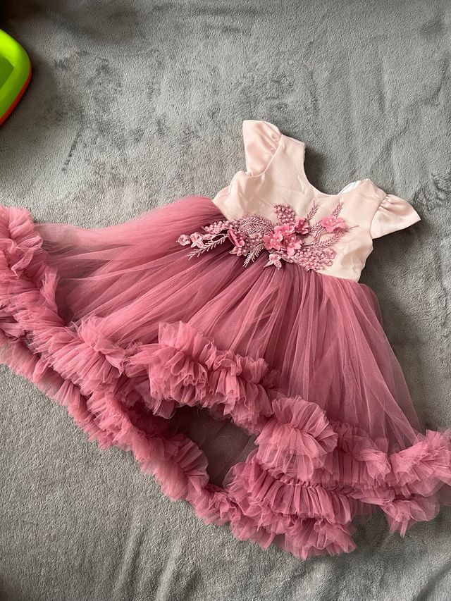 Vestido niña rosa - 6-9 meses
