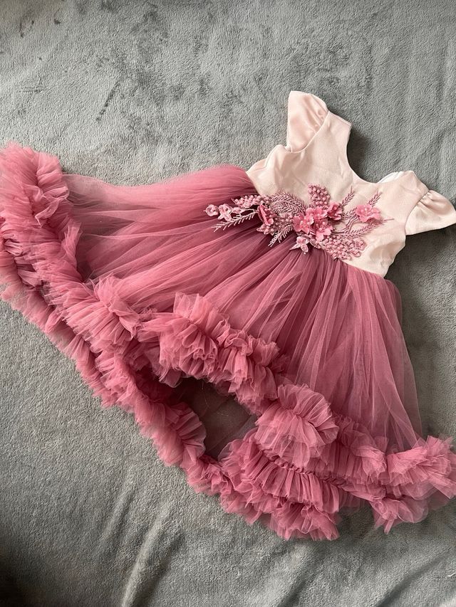 Vestido niña rosa - 6-9 meses