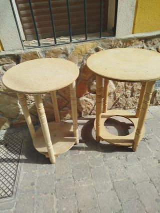 Mesillas de madera - 2 unidades