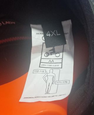 Chaqueta de moto color gris