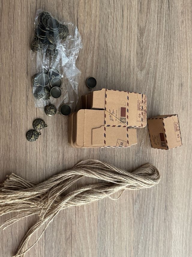 Cajitas vintage para regalo bodas tematica viajera