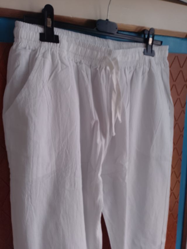 Pantaloni di lino e Cotone Bianchi - estivi. 