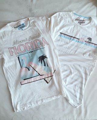 3 Camisetas +1 gratis Pull&Bear - Miami