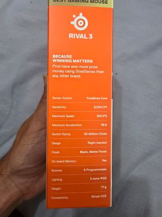 SteelSeries Rival 3 - Ratón Gaming