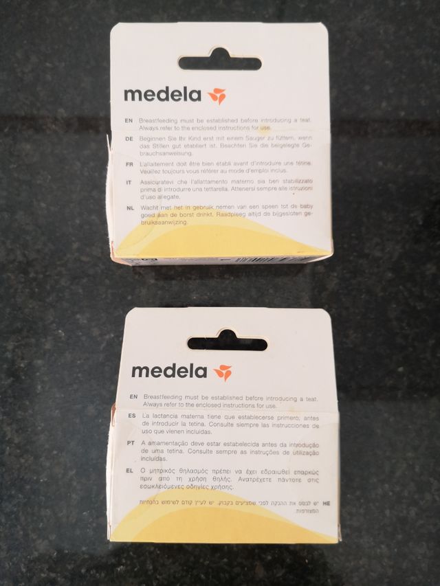 Tetinas Medela S (2un) y M (1un)