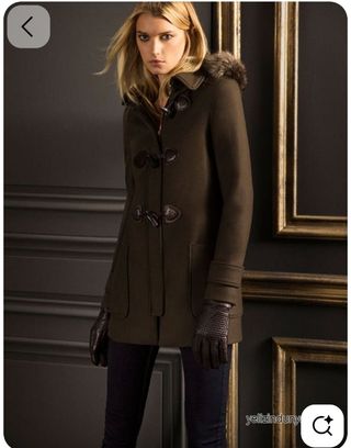 Abrigo Massimo Dutti- S - Verde Oliva