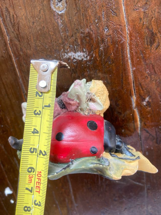 Gnomo elfo su coccinella pixies