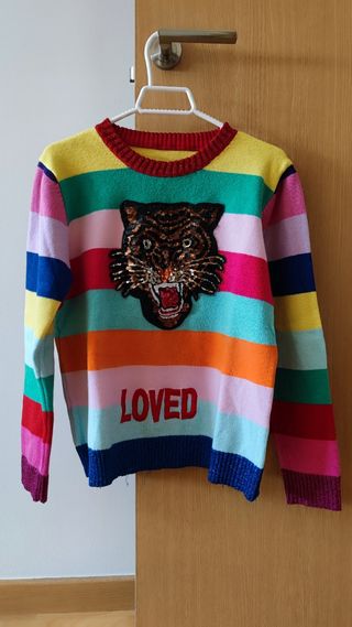 Jersey rayas arcoiris tigre