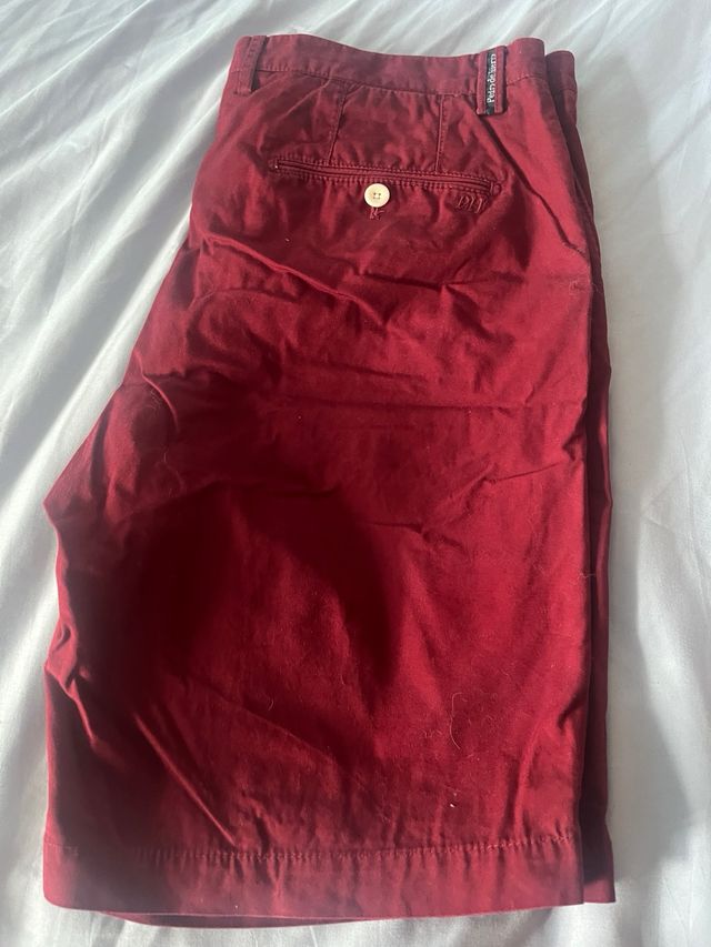 Pantalon rojo-burdeos paea hombre