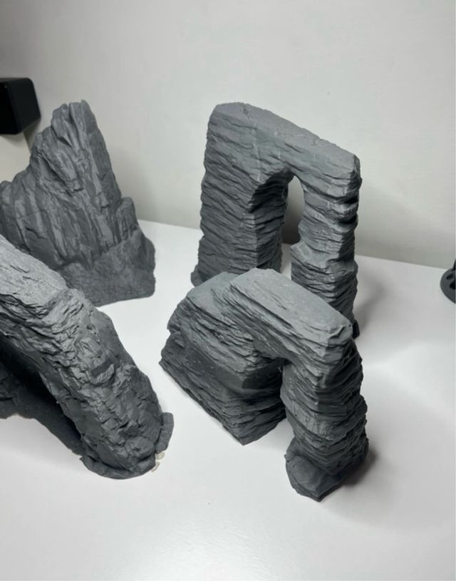 Rocce 3D per gioco di guerra