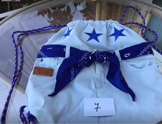 Mochila tejana artesanal - Flores o Flamenco