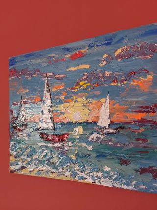 Dipinto acrilico - Mare e Vele