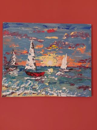 Dipinto acrilico - Mare e Vele