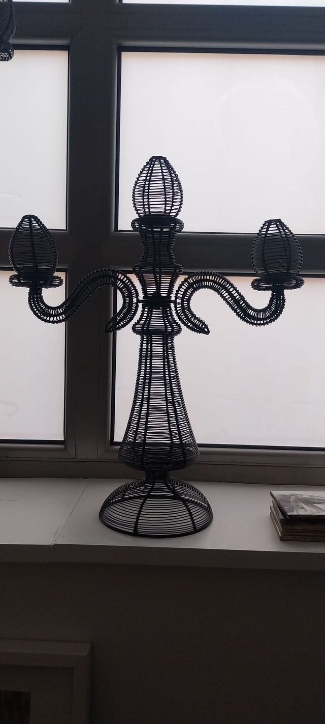 Candelabros metal negro - Decoración - HABITAT