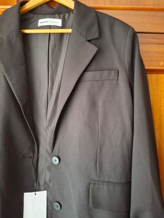 Blazer negro Bershka talla S - oversize.   Sin uso