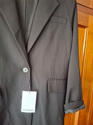 Blazer negro Bershka talla S - oversize.   Sin uso