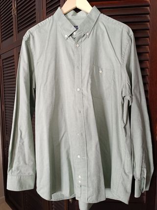 Camisa Oxford Dustín Verde Claro, Talla 6 / 45