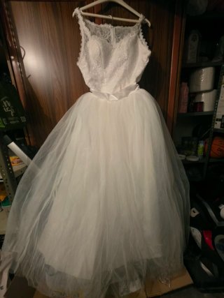 Vestido novia 2 en 1 blanco