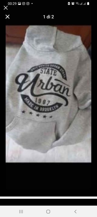 Felpa grigia Urban State