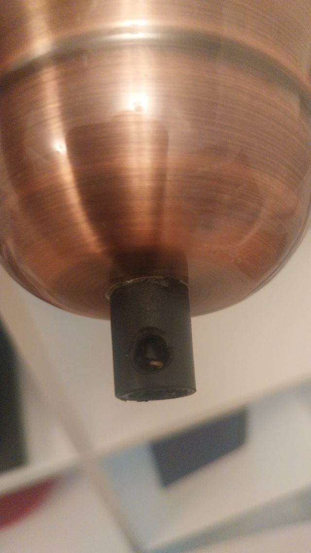 Lámpara colgante cobre vintage